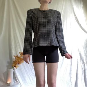 Liz Claiborne Plaid Blazer ~ Size 8